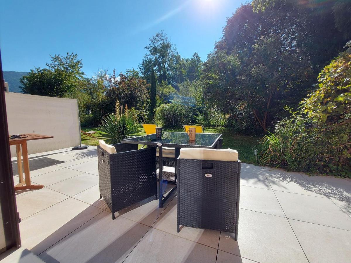 Centre St Jorioz : Charmant Et Spacieux Studio Avec Terrasse Et Jardin Privatif Saint-Jorioz Exteriör bild